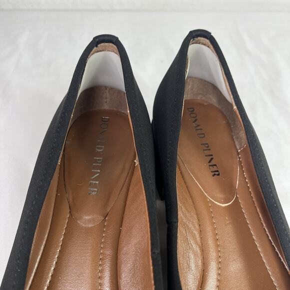 Donald Pliner Dreww Black pump Dress Shoes Size 8.5 M classic elegant formal - Picture 5 of 8